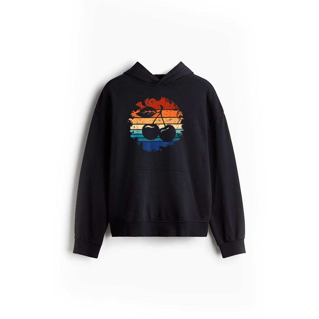 Cherry Retro Cherries Vintage 80S Style Hoodie