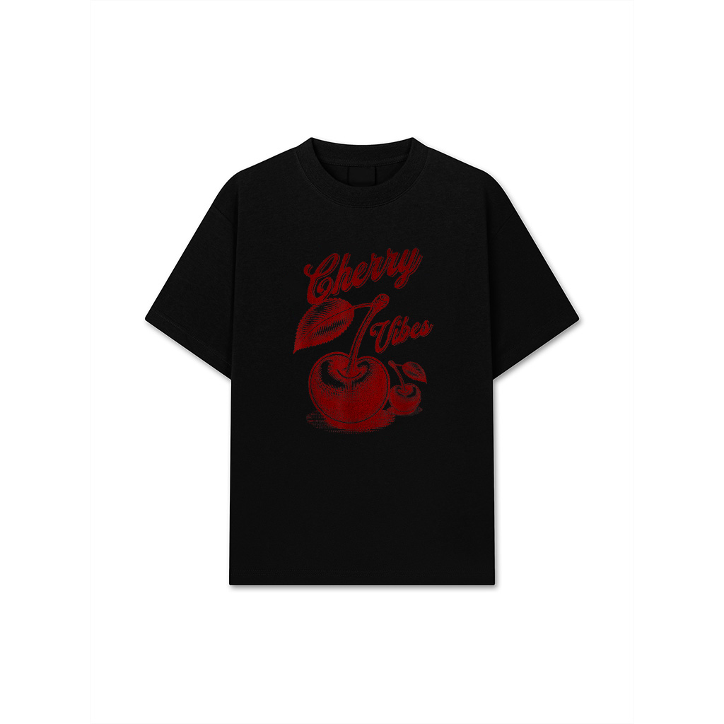 Cherry Vibes Cherry Coded Aesthetic Dark Cherry Red T-Shirt 26-06-2025