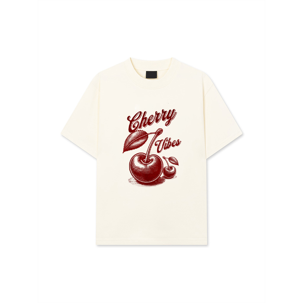 Cherry Vibes Cherry Coded Aesthetic Dark Cherry Red T-Shirt 26-06-2025