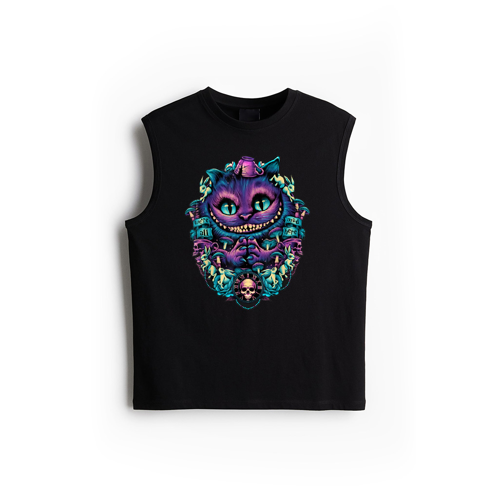 Cheshire CaTank Top Alice In Wonderland Graphic Tank Top