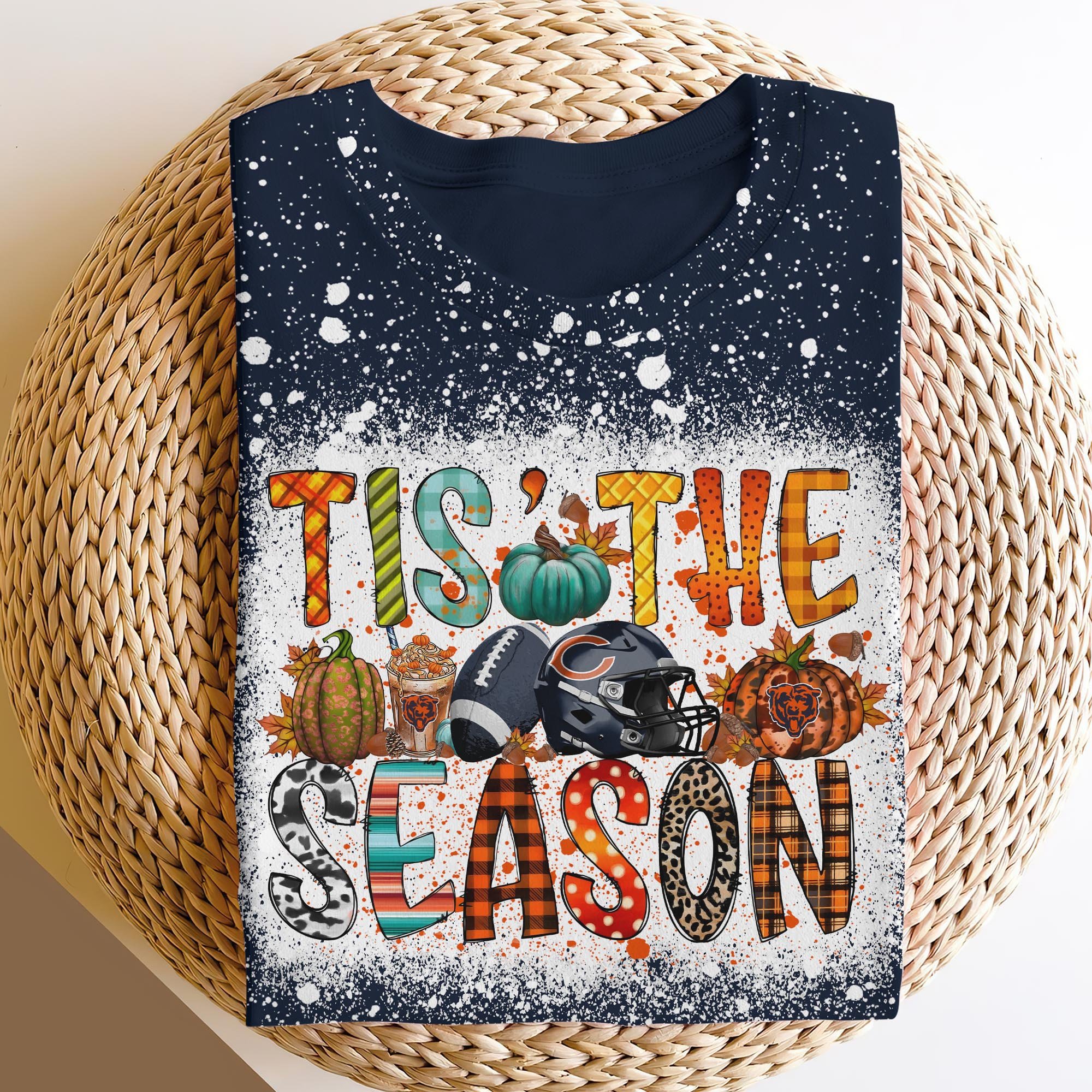 Chicago Bears 3D Shirts, Tis The Season Shirts, Sport Shirts For Fan