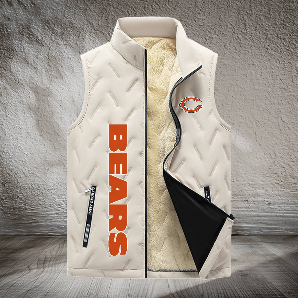 Chicago Bears NFL Personalized Puffer Jacket For Fan