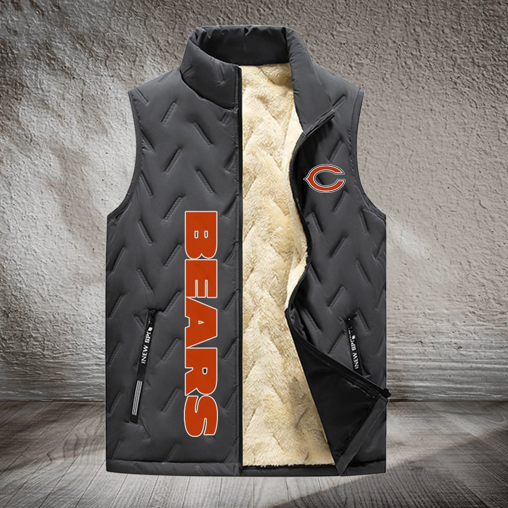 Chicago Bears NFL Personalized Puffer Jacket For Fan