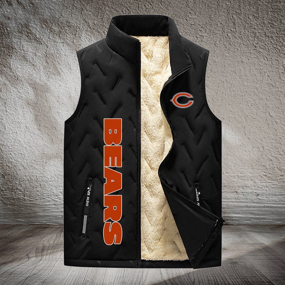 Chicago Bears NFL Personalized Puffer Jacket For Fan