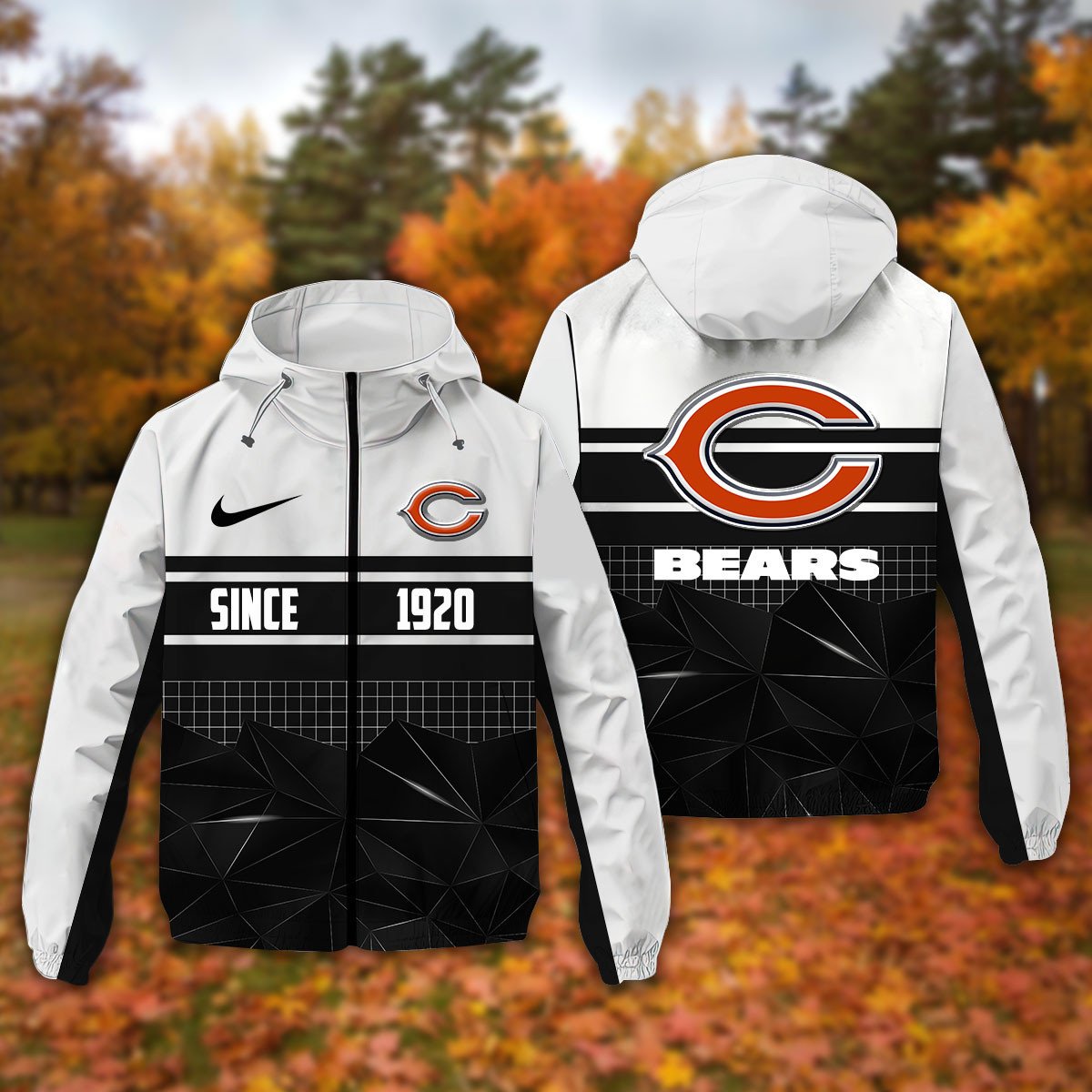 Chicago Bears NFL Personalized Windbreaker Jacket For Fan
