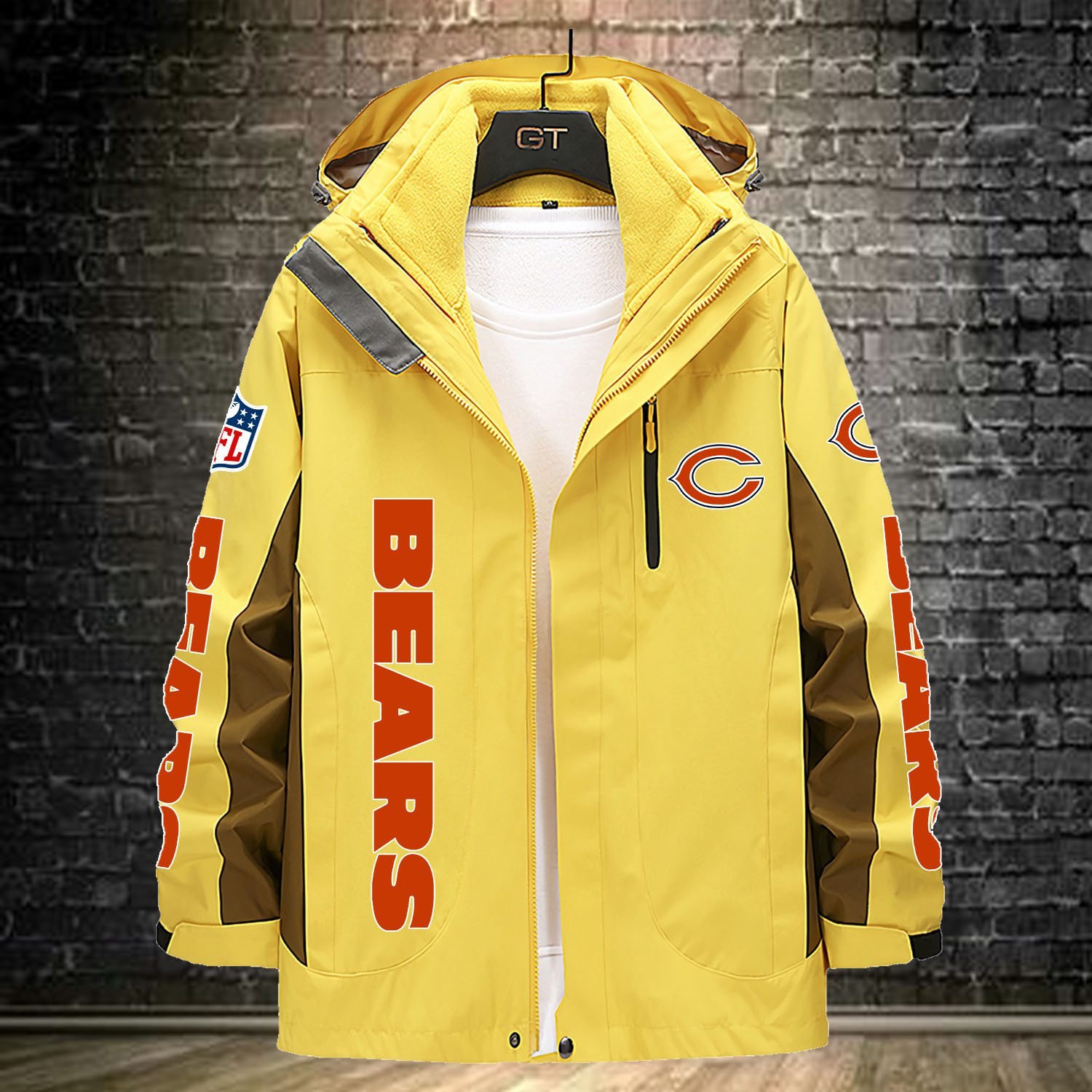 Chicago Bears NFL Personalized Windbreaker Jacket For Fan