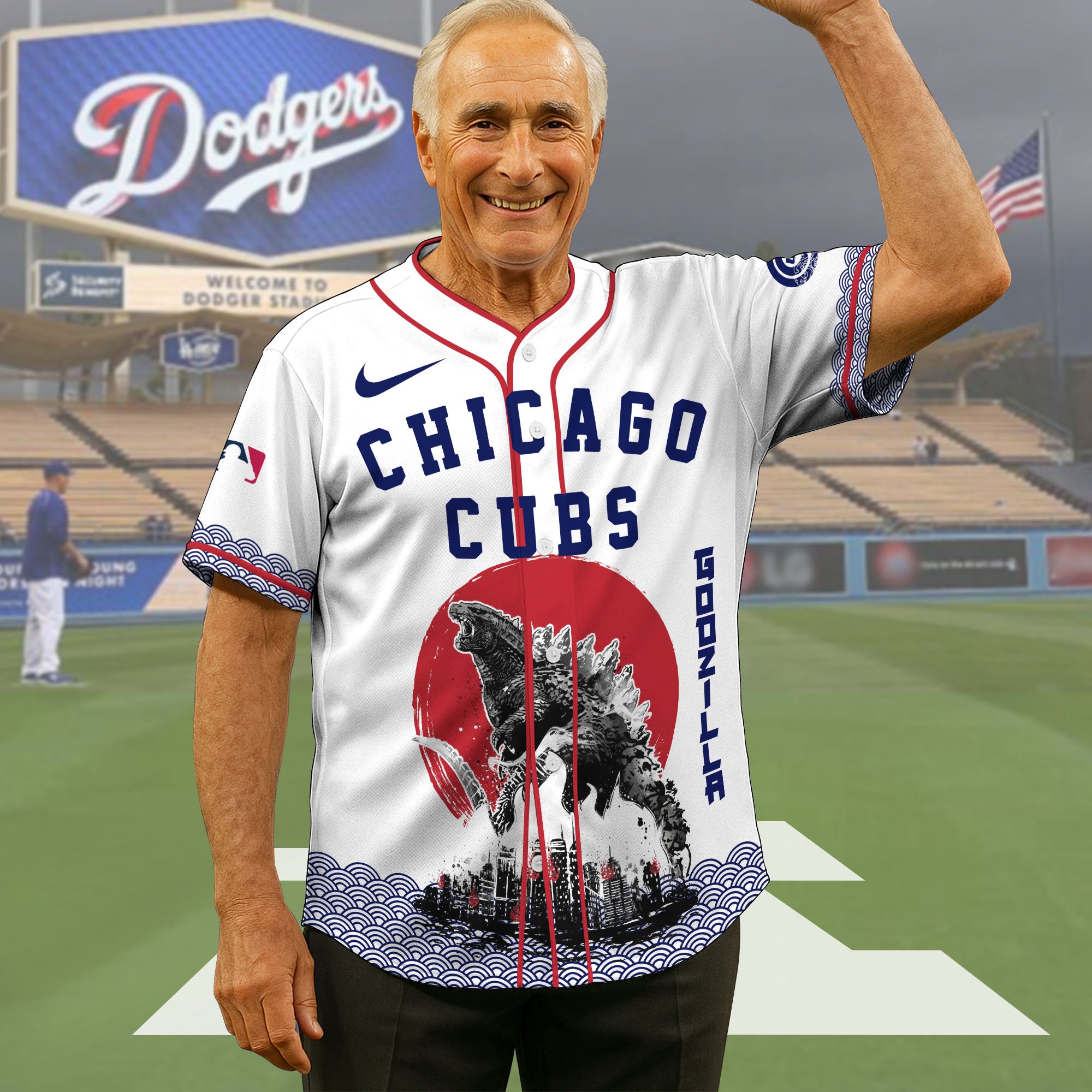 Chicago Cubs Baseball Shirt X Godzilla, Baseball Jersey Editions Limited 2025, Sport Team Shirts, Sport Gifts