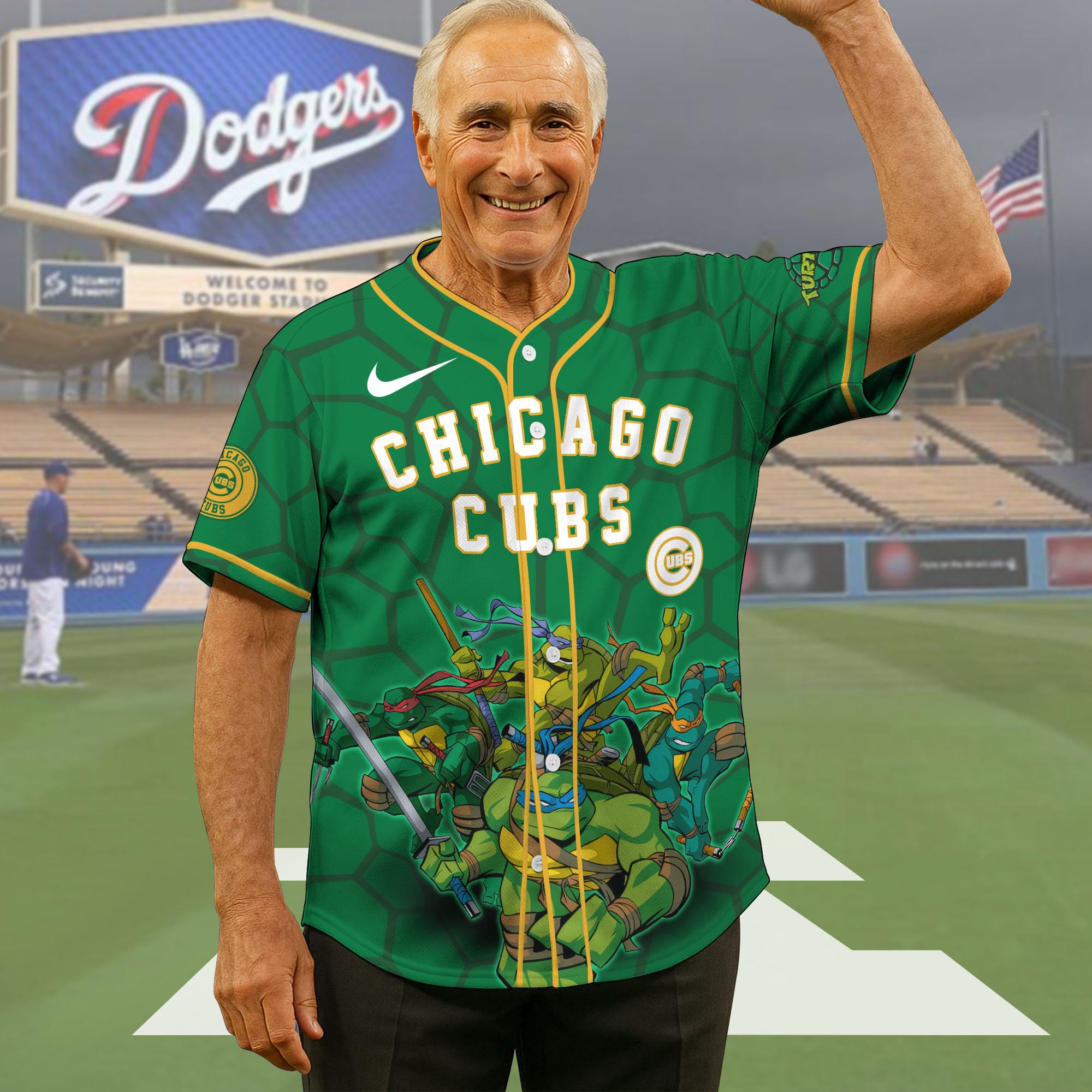 Chicago Cubs Baseball Shirt X Teenage Mutant Ninja Turtles , Baseball Jersey Editions Limited 2025, Baseball Shirt For Sport Fan, Gift Sport Fans