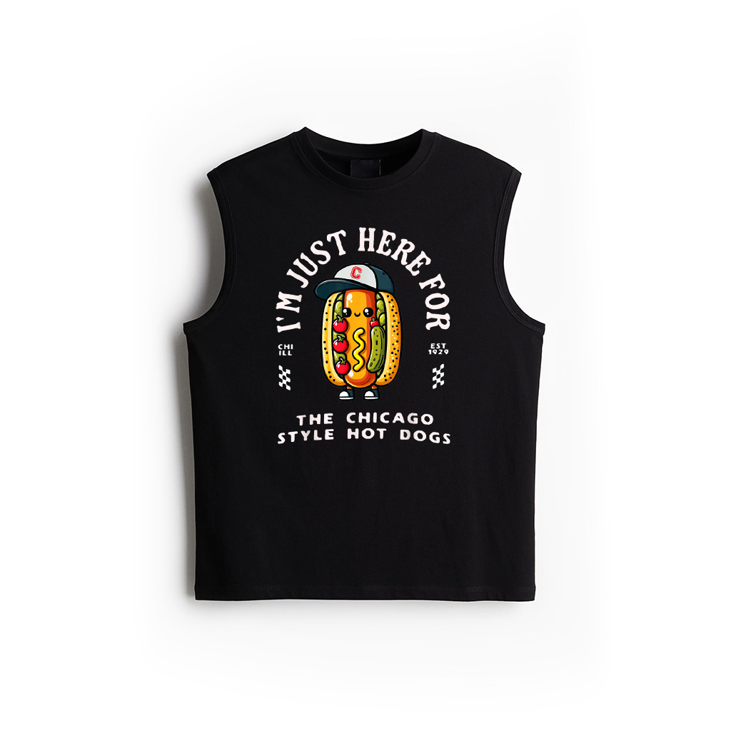Chicago Style Hot Dog Lover Chicago Foodie Funny Hot Dog Tank Top