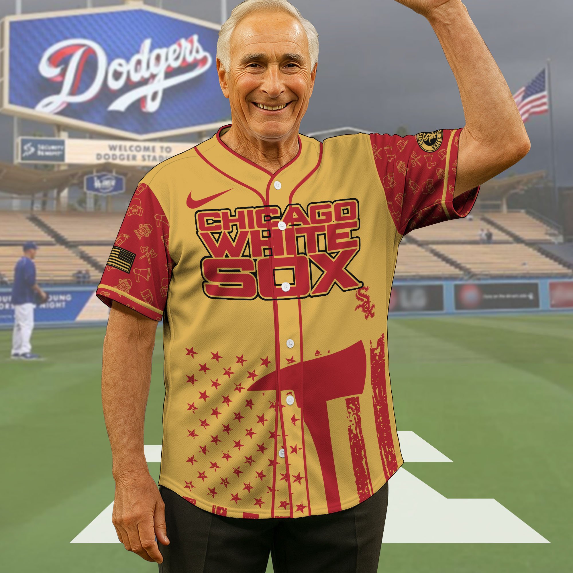 Chicago White Sox Baseball Shirt X Firefighter Appreciation Night Jersey Editions Limited 2025, Baseball Shirt For Sport Fan, Sport Gifts