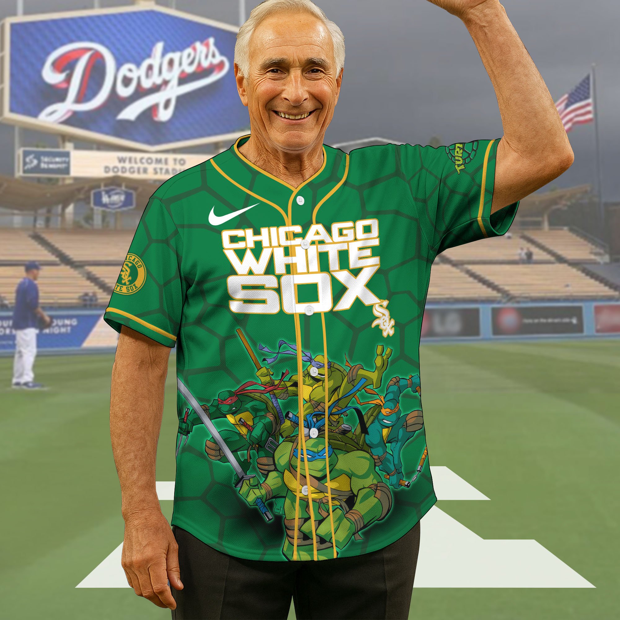 Chicago White Sox Baseball Shirt X Teenage Mutant Ninja Turtles , Baseball Jersey Editions Limited 2025, Baseball Shirt For Sport Fan, Gift Sport