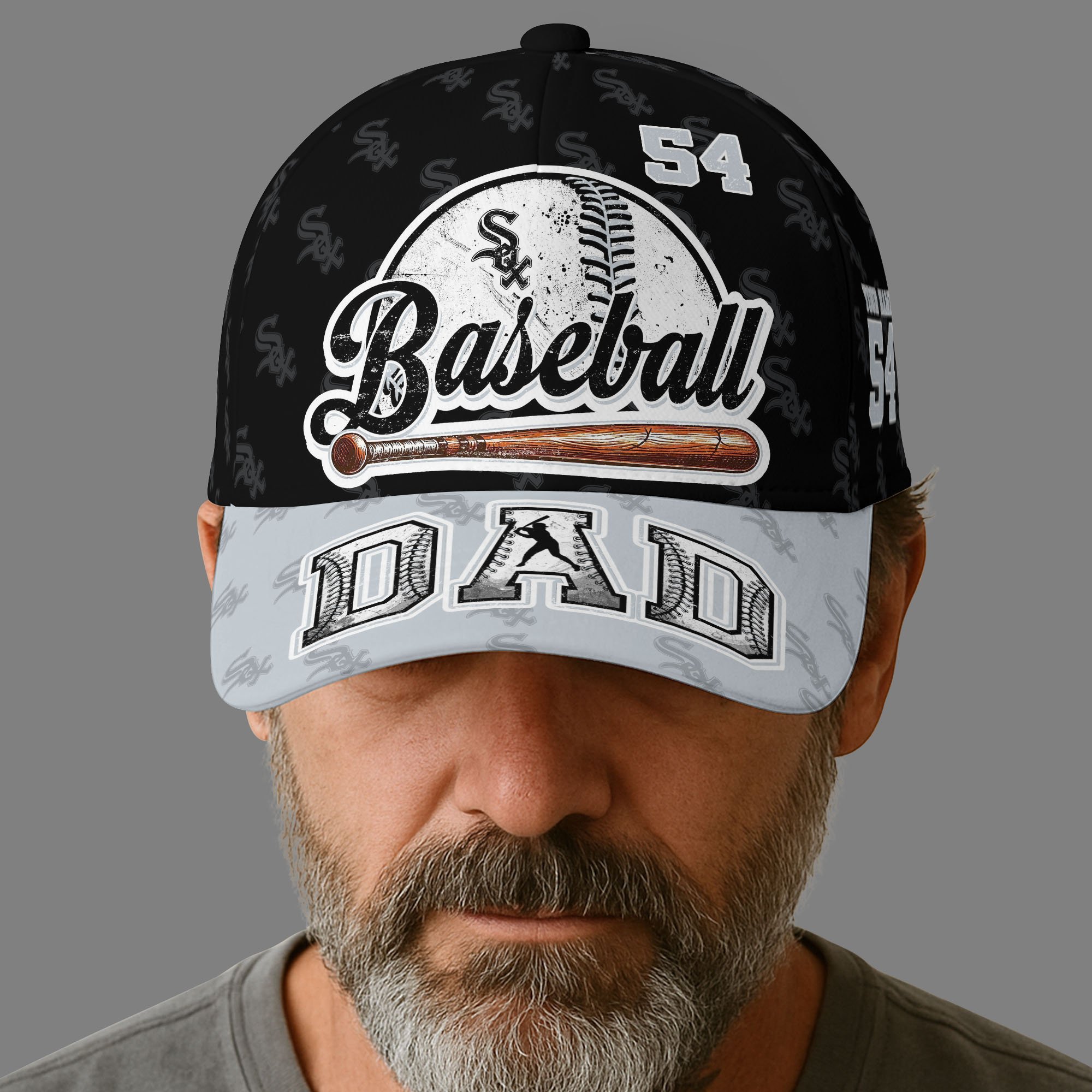 Chicago White Sox Cap Custom Name And Number, Sport Cap For Fan, Fathers Day Gifts