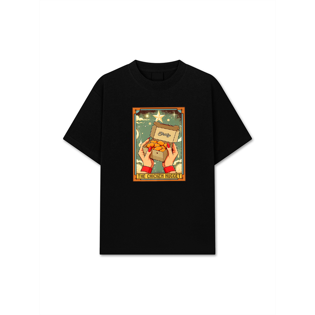Chicken Nugget Lover Foodie The Chicken Nugget Tarot Card Premium T-Shirt