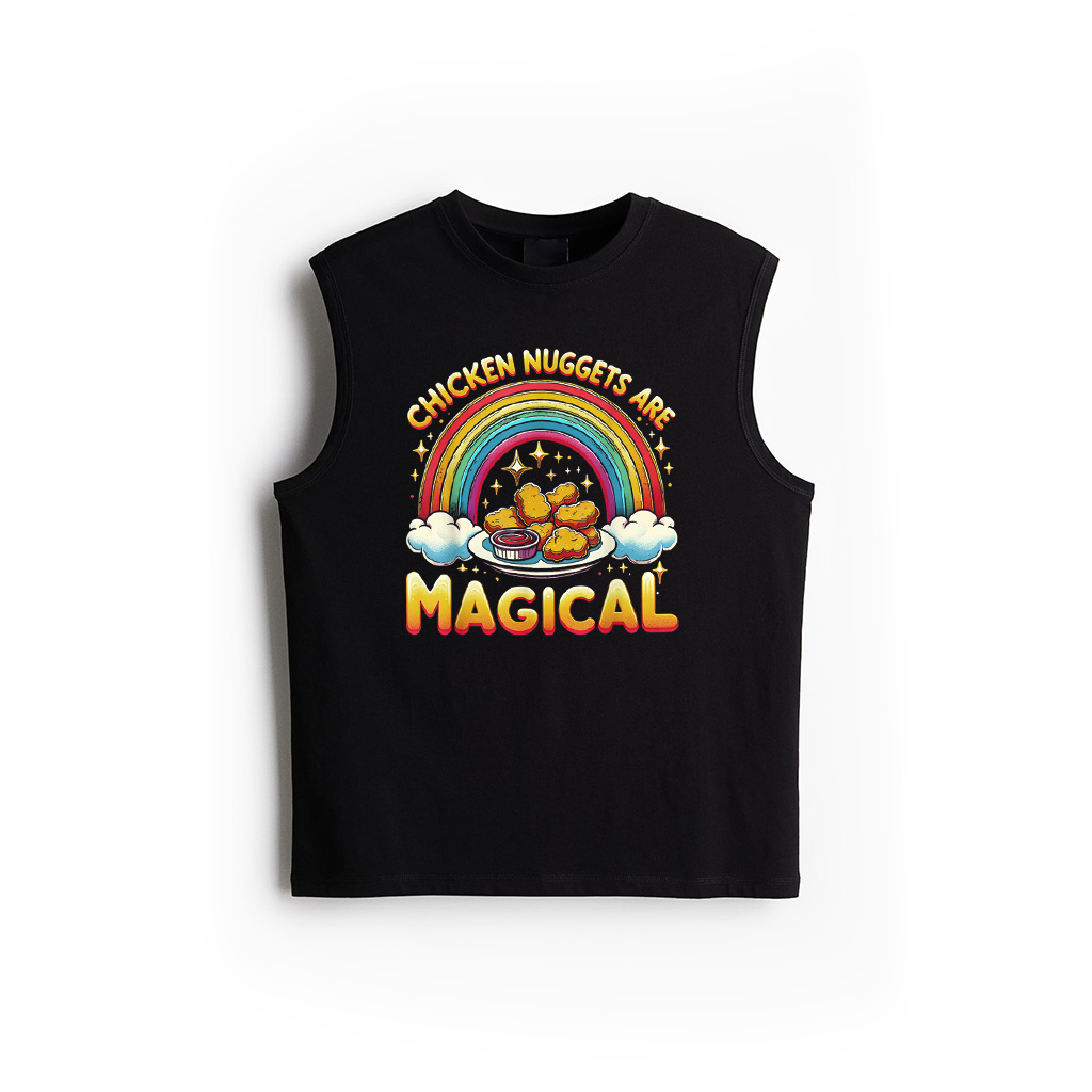 Chicken Nuggets Are Magical Fastfood Funny Chicken Nugs Tank Top