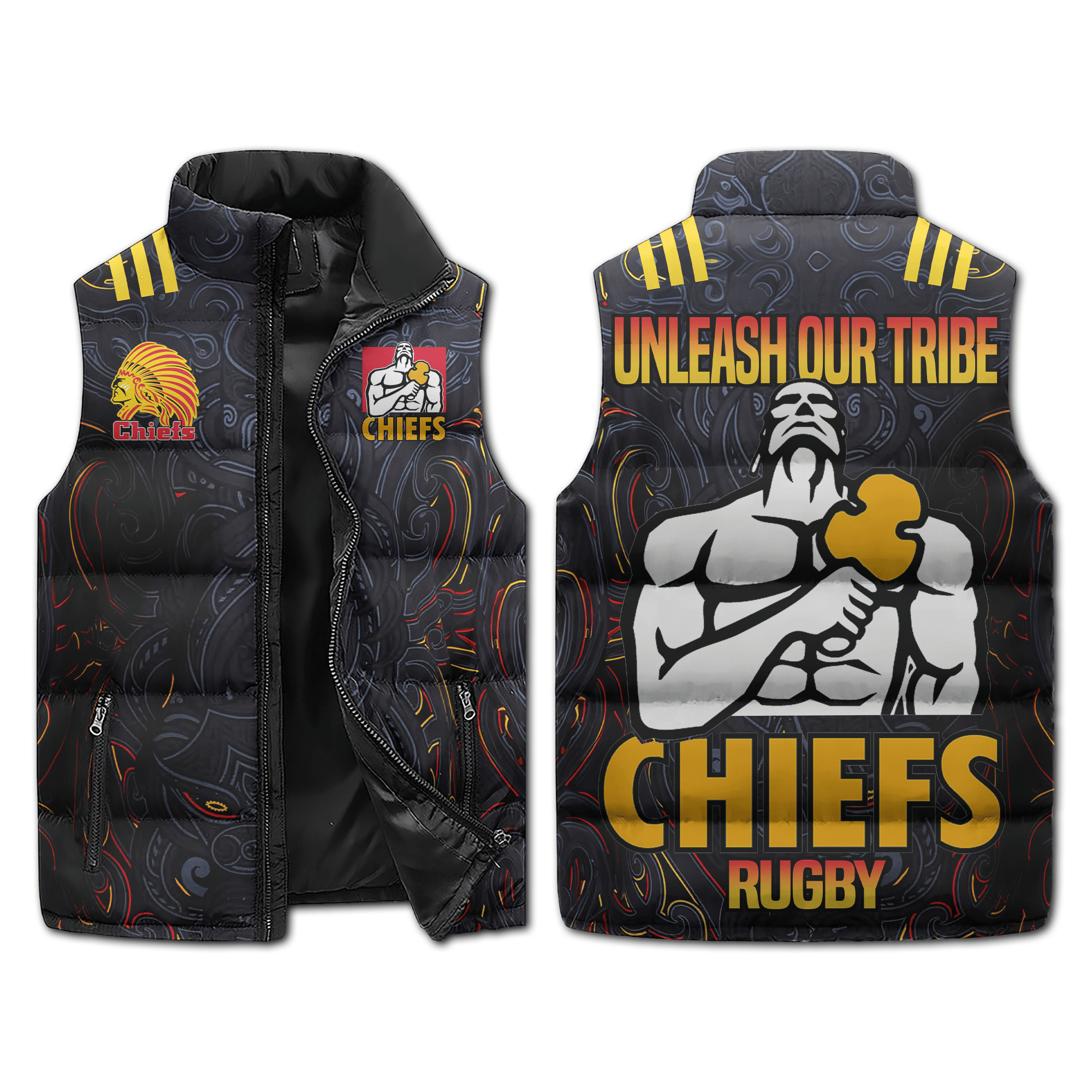 Chiefs Rugby Sleeveless Puffer Jacket