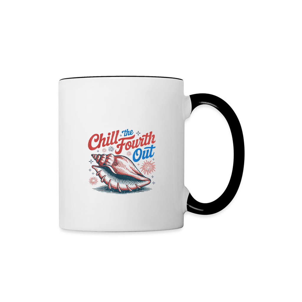 Chill The Fourth Out Funny Seashell Mug