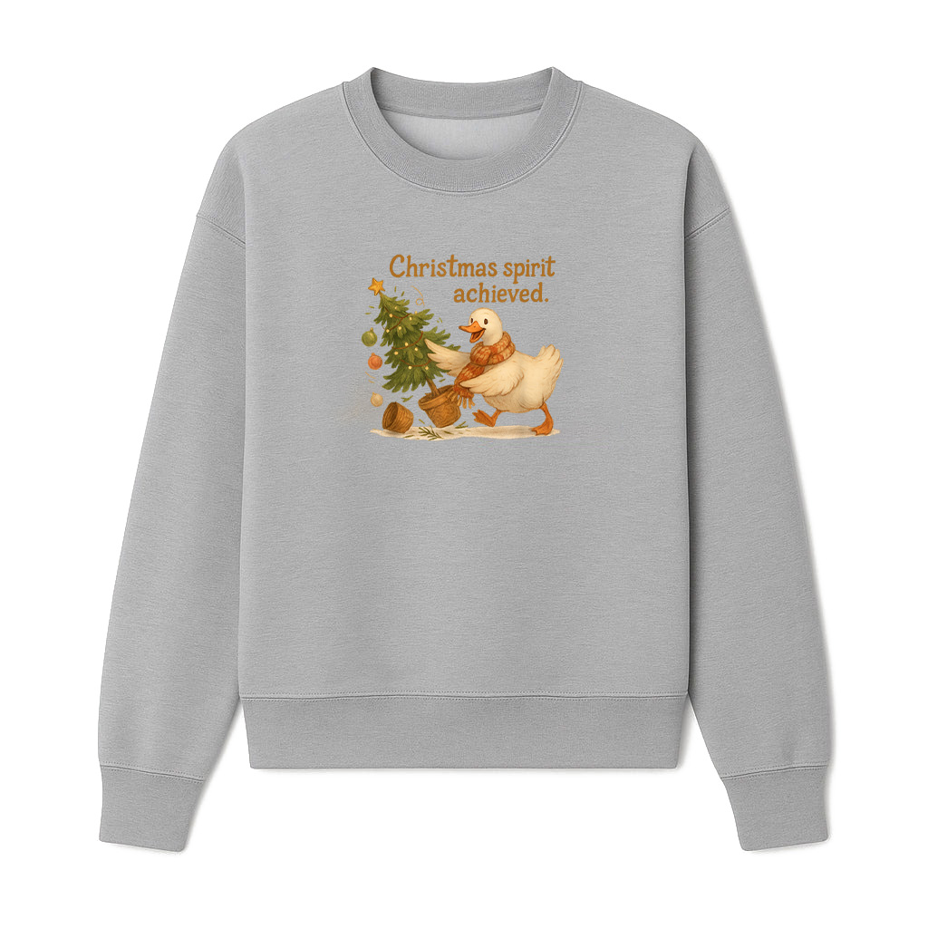Christmas Cottagecore Duck Xmas Tree Lights Spirit Vintage Sweatshirts 06-10-2025