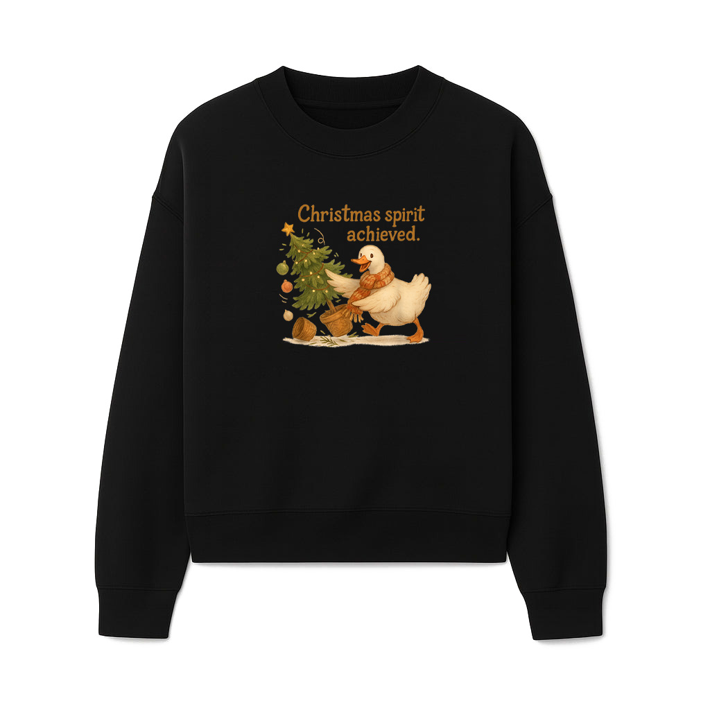 Christmas Cottagecore Duck Xmas Tree Lights Spirit Vintage Sweatshirts 06-10-2025