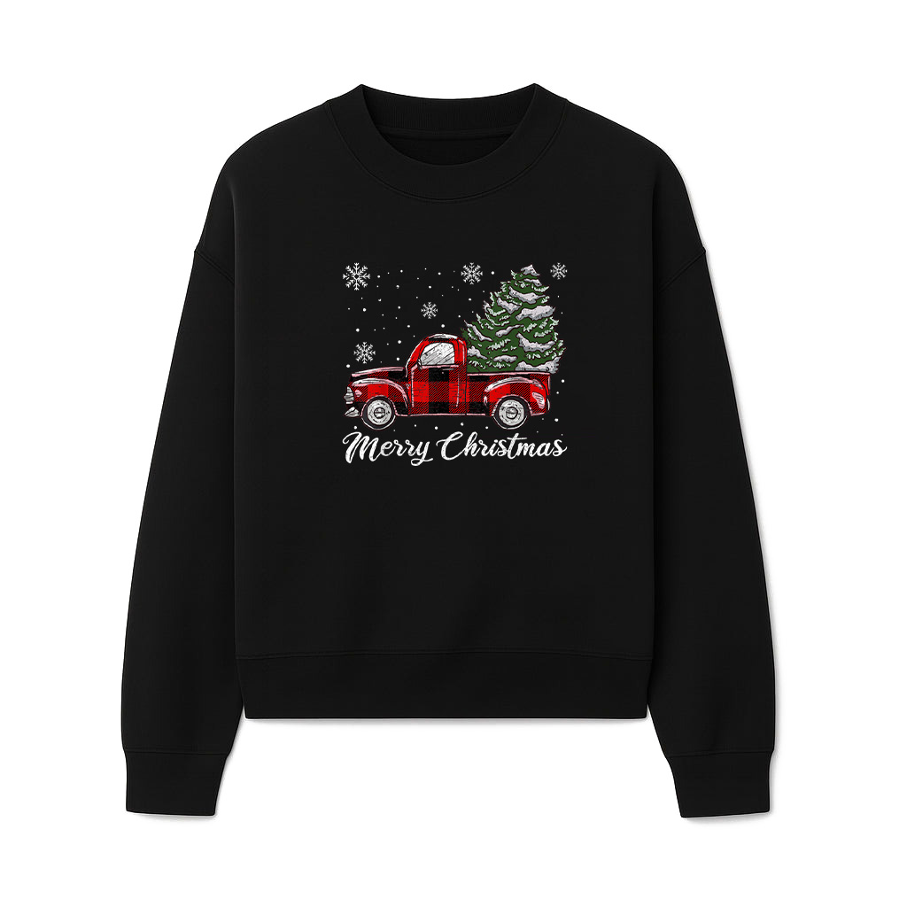 Christmas Tree Red Truck Sweatshirts 06-10-2025