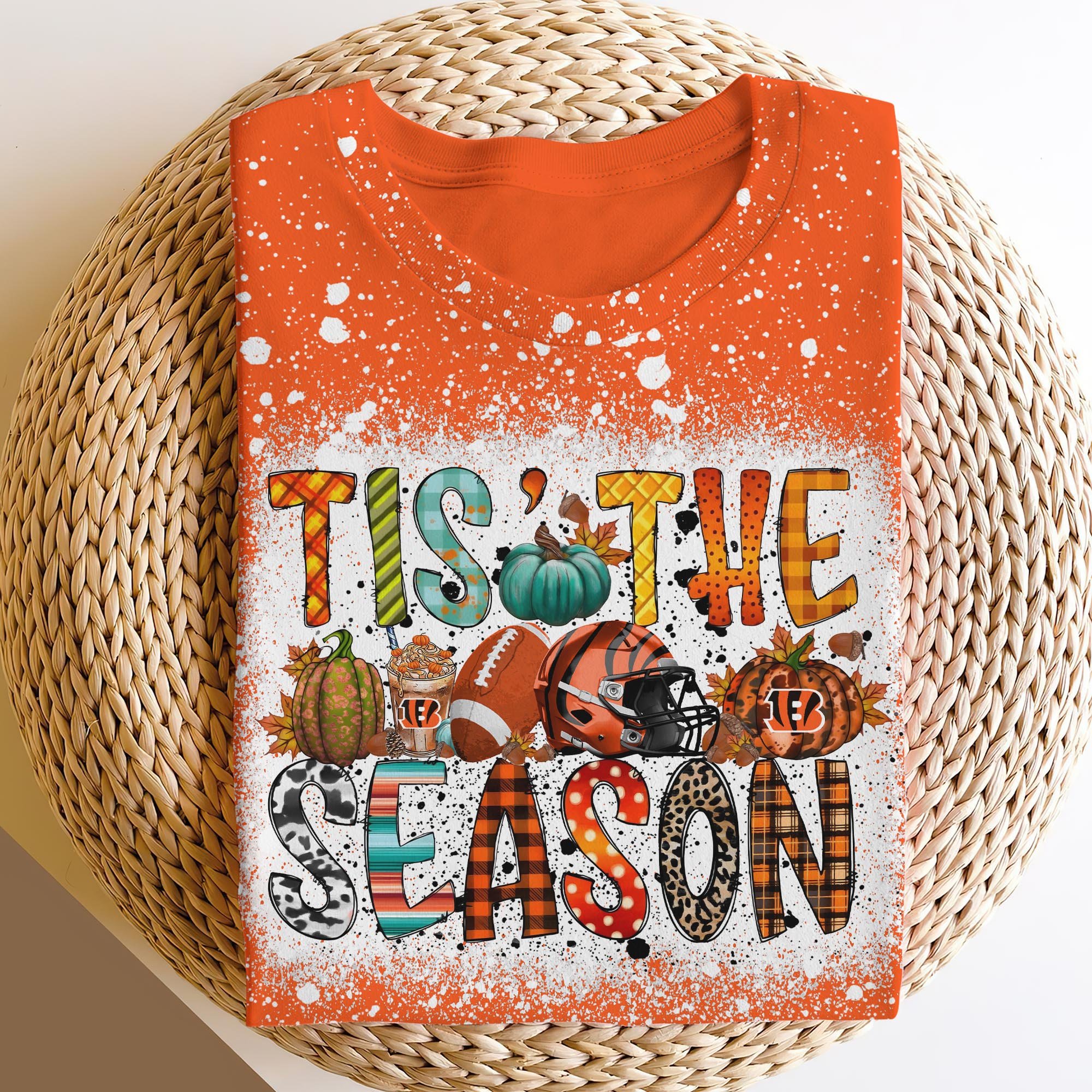 Cincinnati Bengals 3D Shirts, Tis The Season Shirts, Sport Shirts For Fan