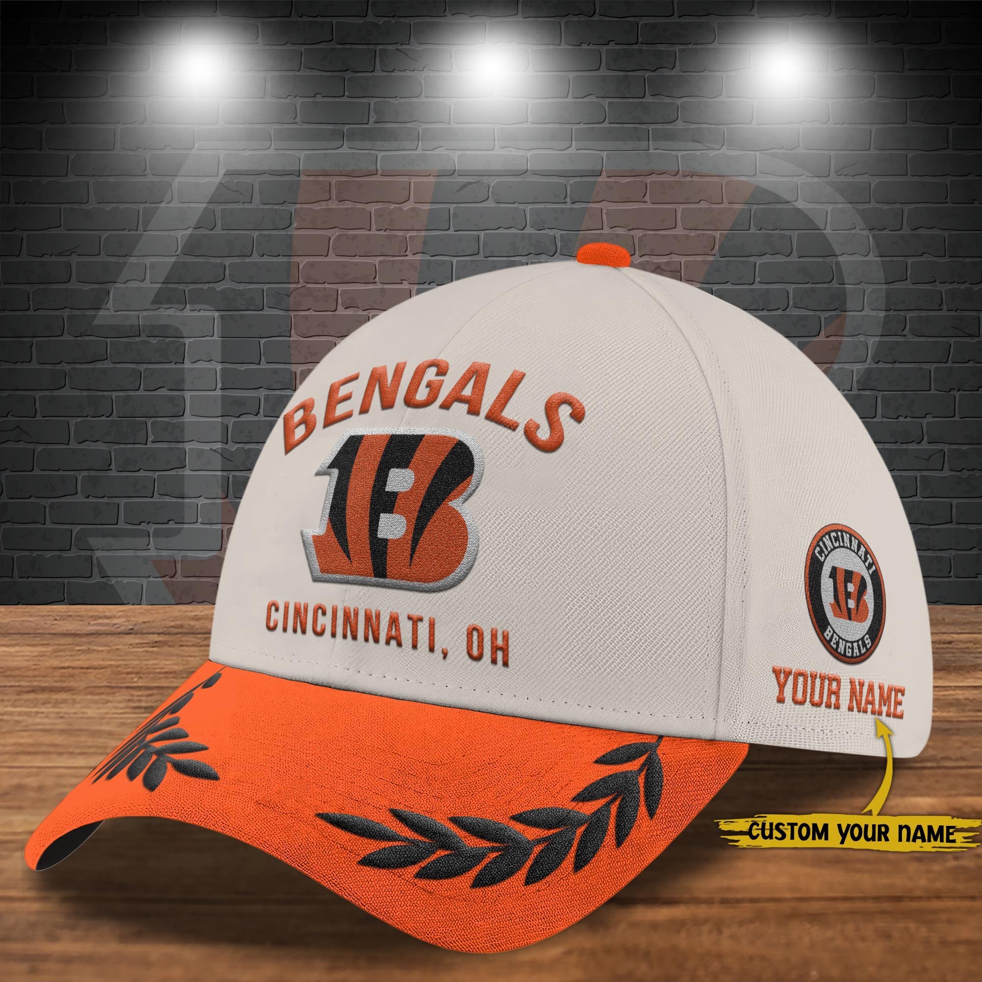 Cincinnati Bengals Cap New 2025 Version Custom Your Name, Sport Team Cap, Sport Gift For Fans