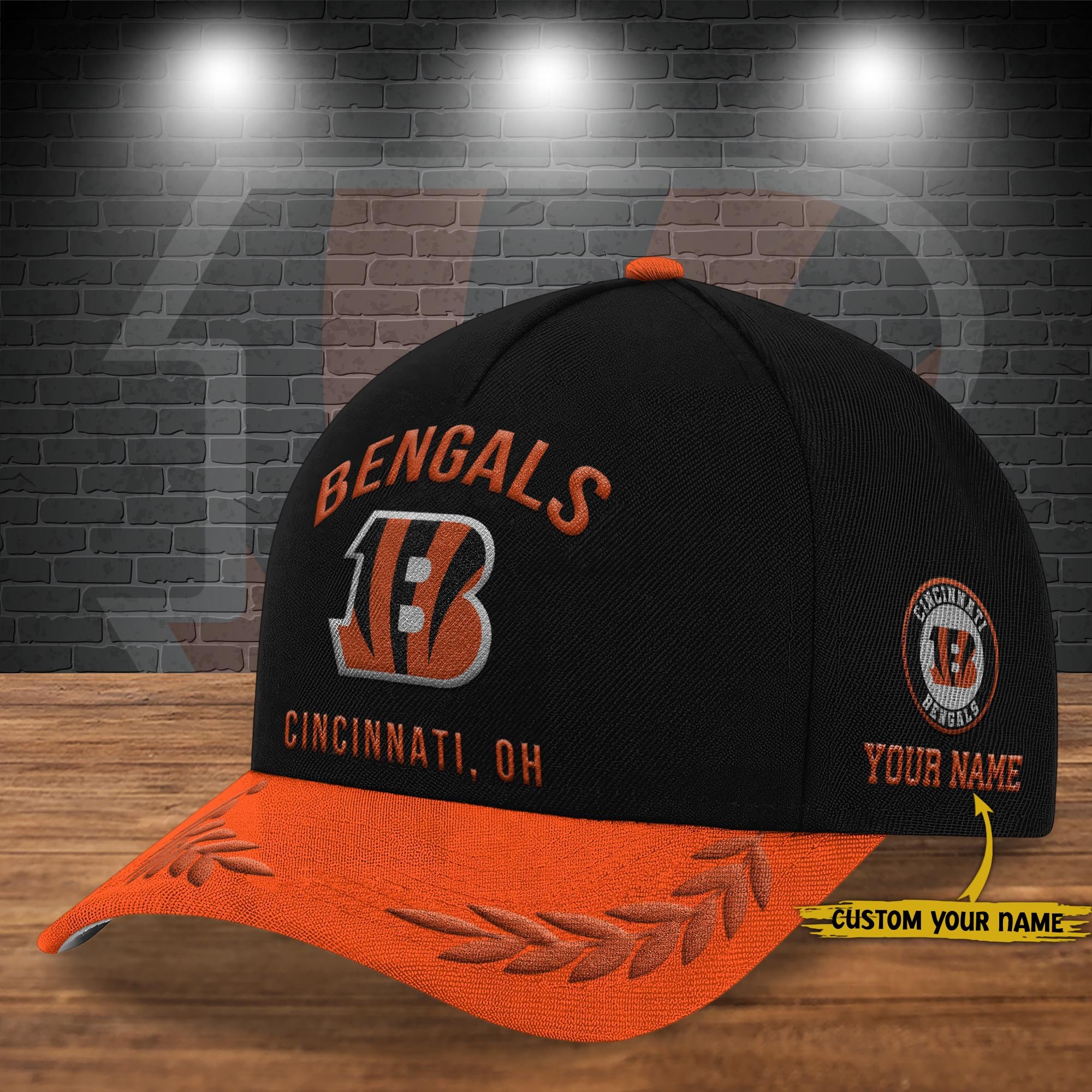 Cincinnati Bengals Cap New 2025 Version Custom Your Name, Sport Team Cap, Sport Gift For Fans