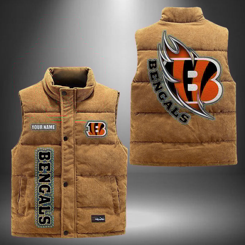 Cincinnati Bengals NFL Personalized Puffer Jacket For Fan
