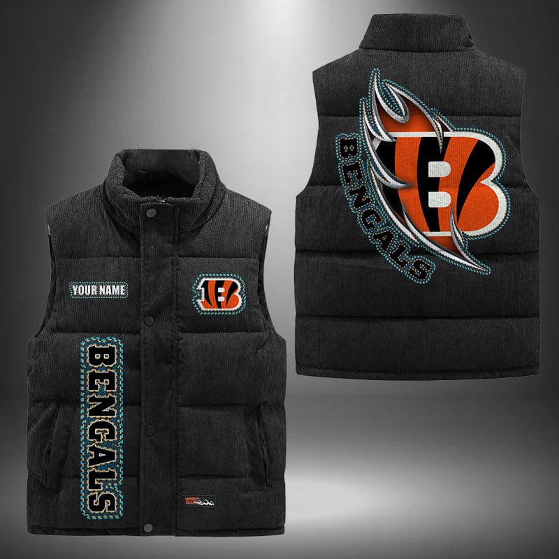 Cincinnati Bengals NFL Personalized Puffer Jacket For Fan