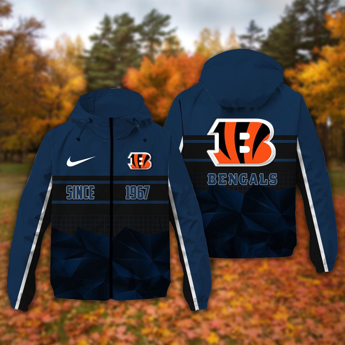 Cincinnati Bengals NFL Personalized Windbreaker Jacket For Fan