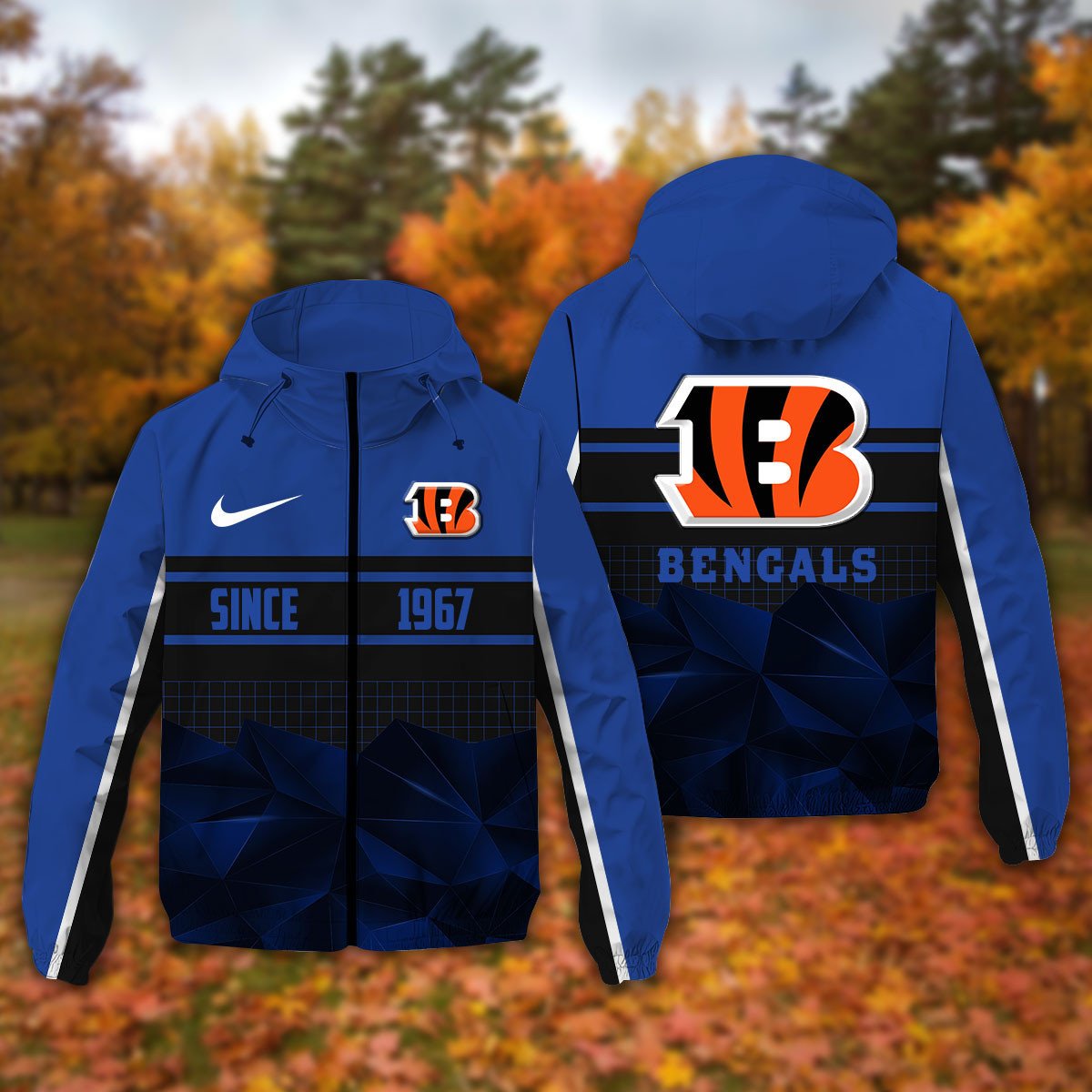 Cincinnati Bengals NFL Personalized Windbreaker Jacket For Fan