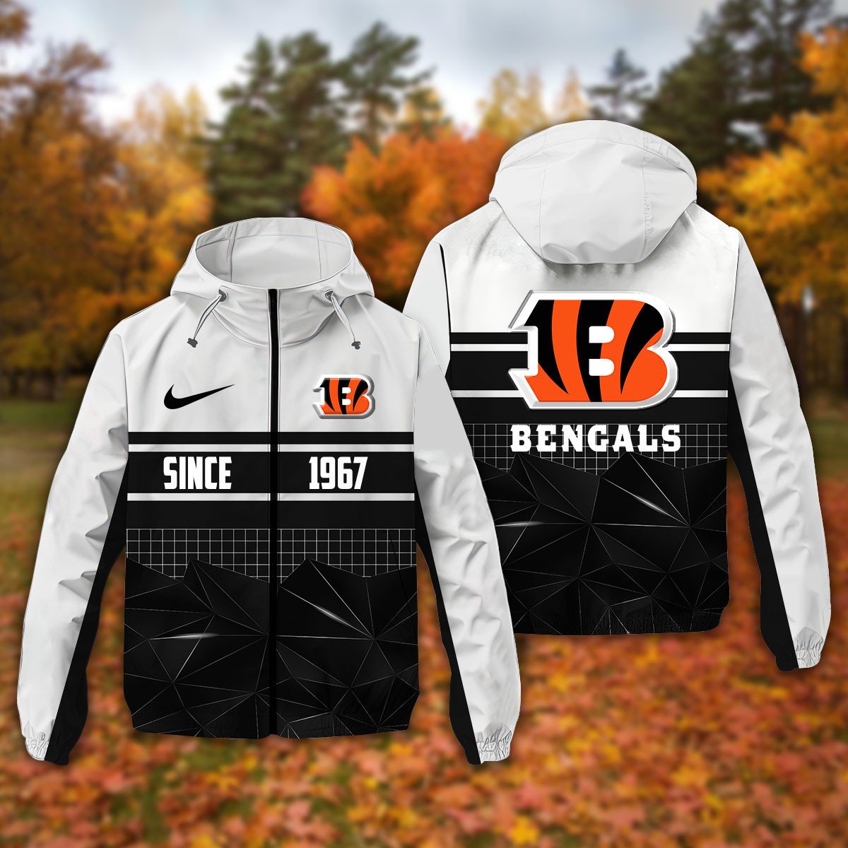 Cincinnati Bengals NFL Personalized Windbreaker Jacket For Fan