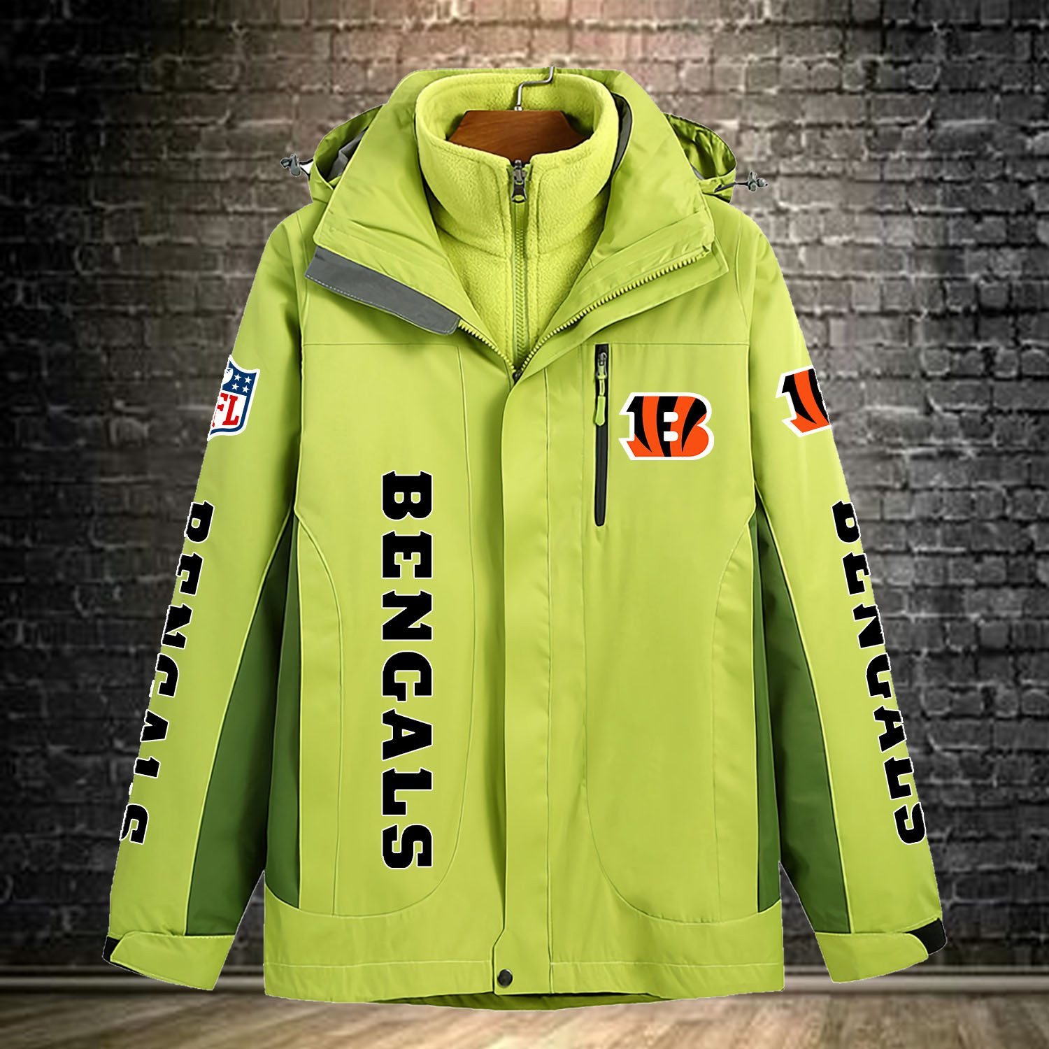 Cincinnati Bengals NFL Personalized Windbreaker Jacket For Fan