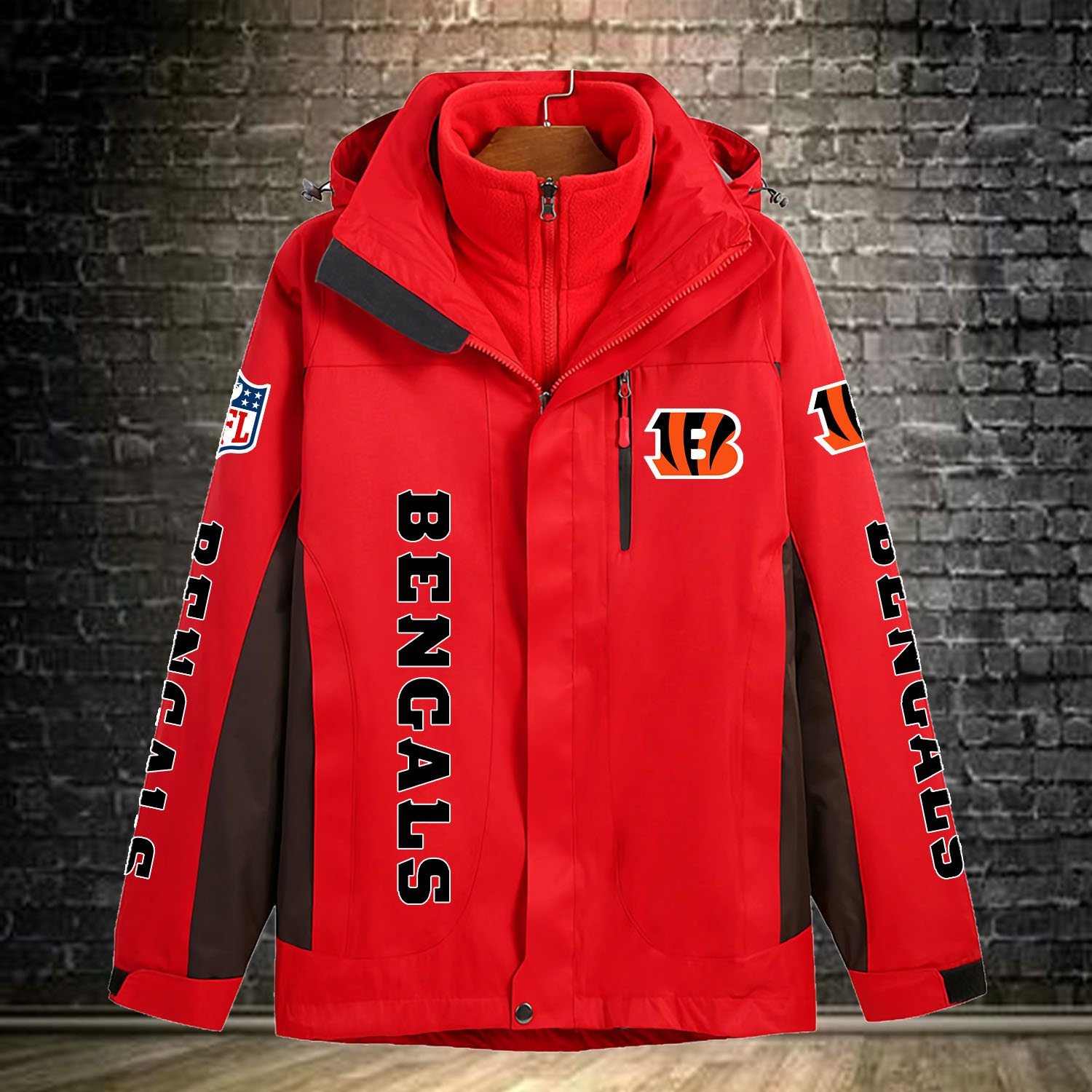 Cincinnati Bengals NFL Personalized Windbreaker Jacket For Fan