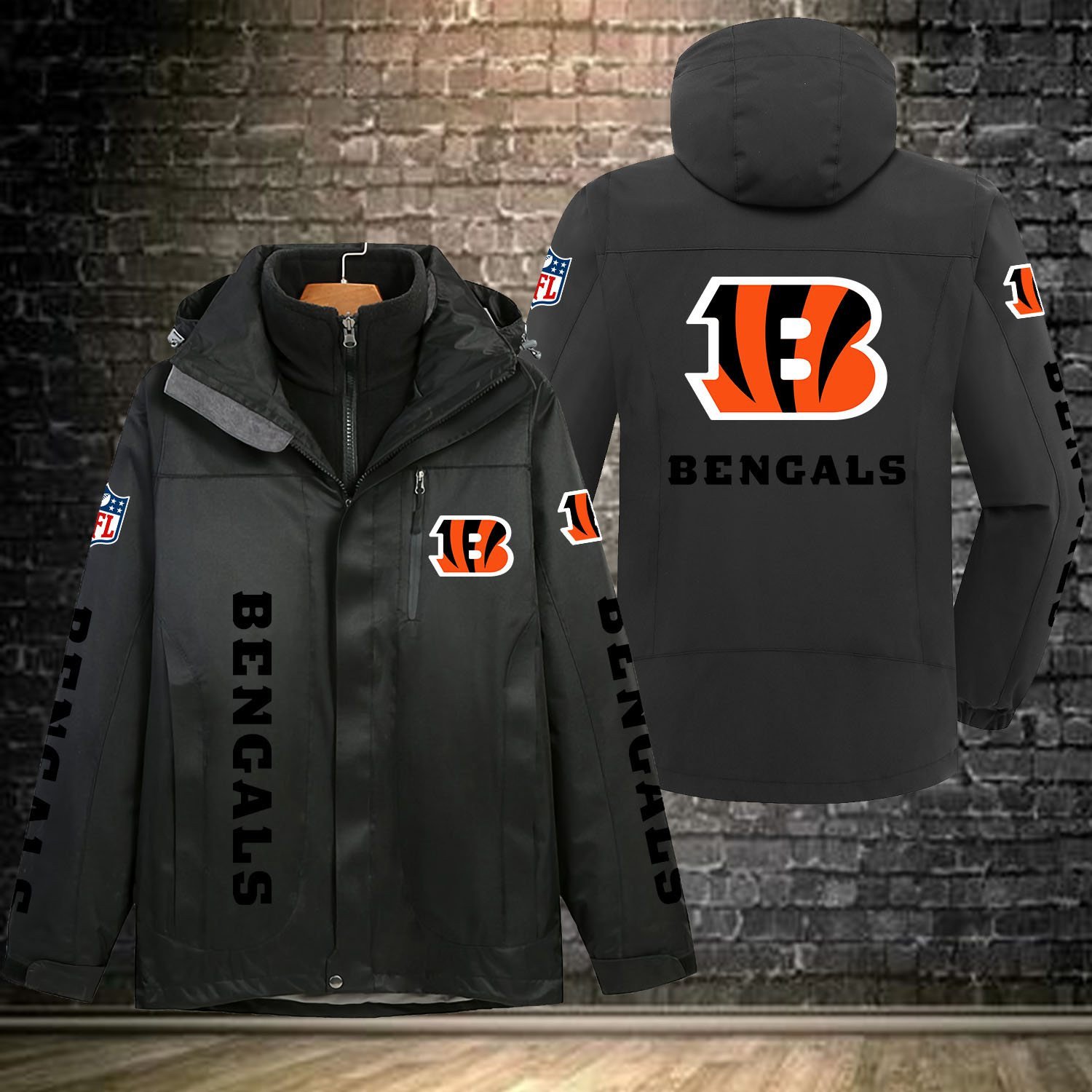 Cincinnati Bengals NFL Personalized Windbreaker Jacket For Fan