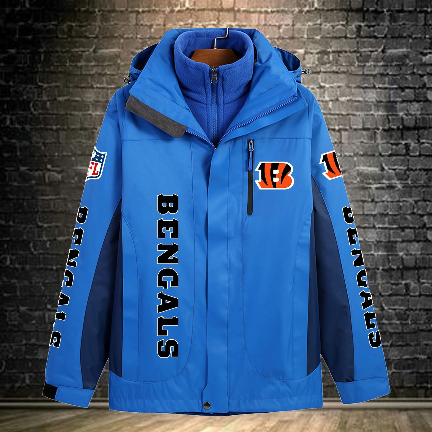 Cincinnati Bengals NFL Personalized Windbreaker Jacket For Fan