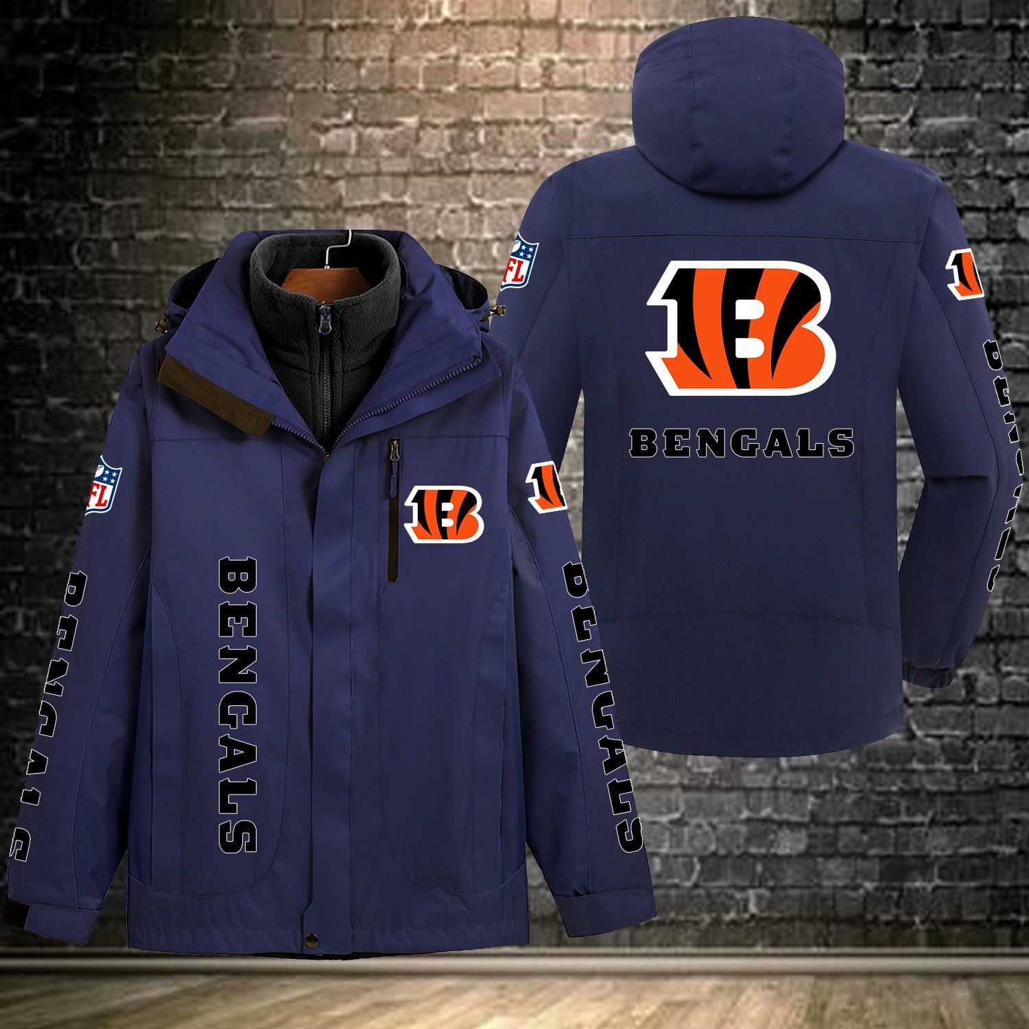 Cincinnati Bengals NFL Personalized Windbreaker Jacket For Fan