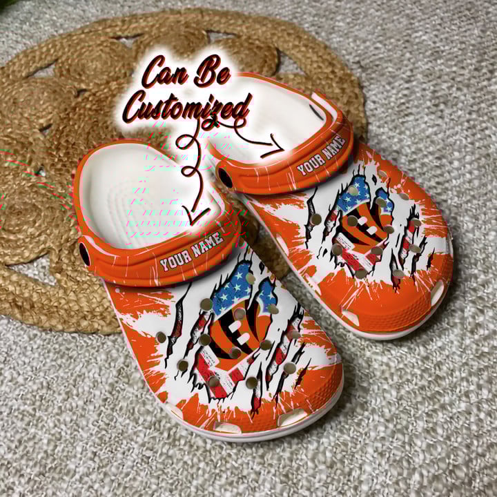 Cincinnati Bengals Personalized Limited Clog BG243