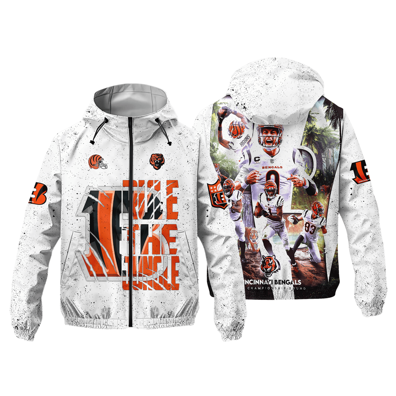 Cincinnati Bengals Rule The Jungle NFL Champions Windbreaker Jacket
