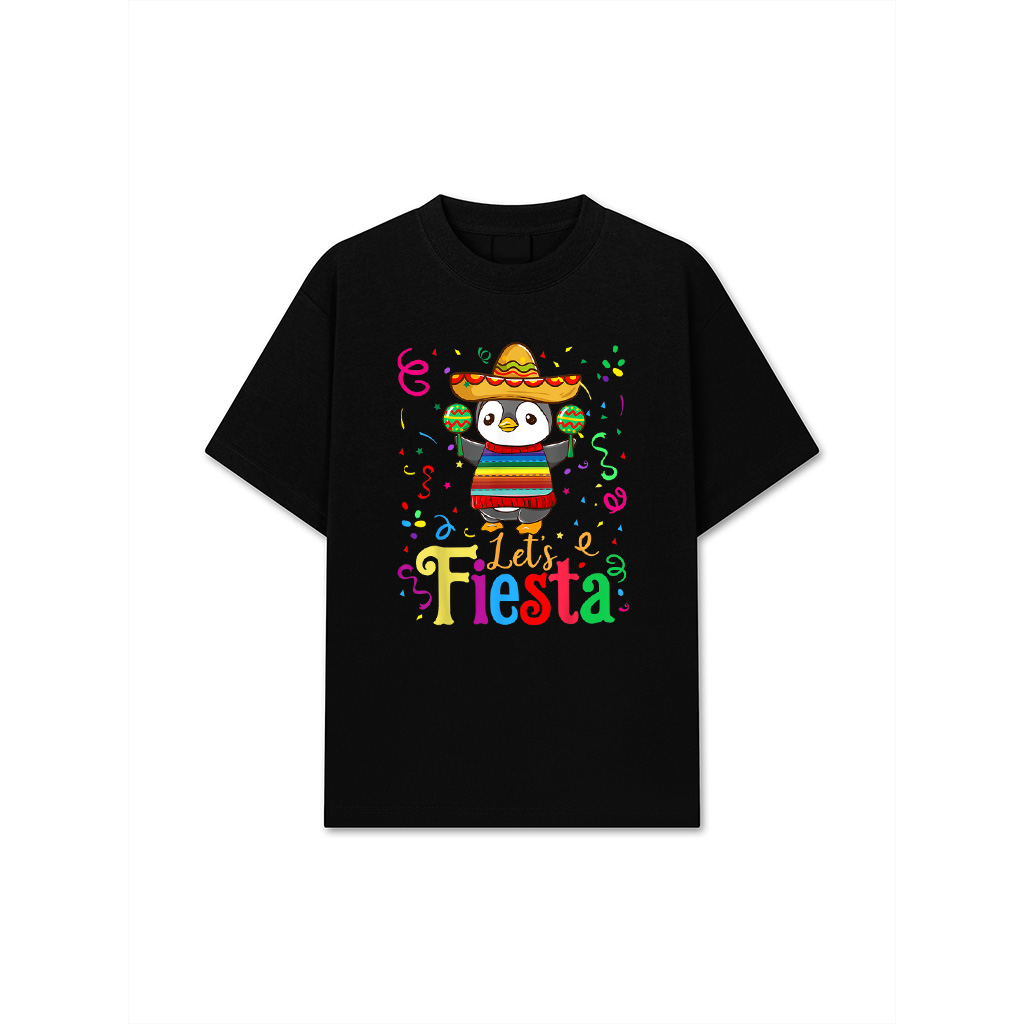 Cinco De Mayo 2020 Shirt Funny Mexican Penguin Let's Fiesta T-Shirt
