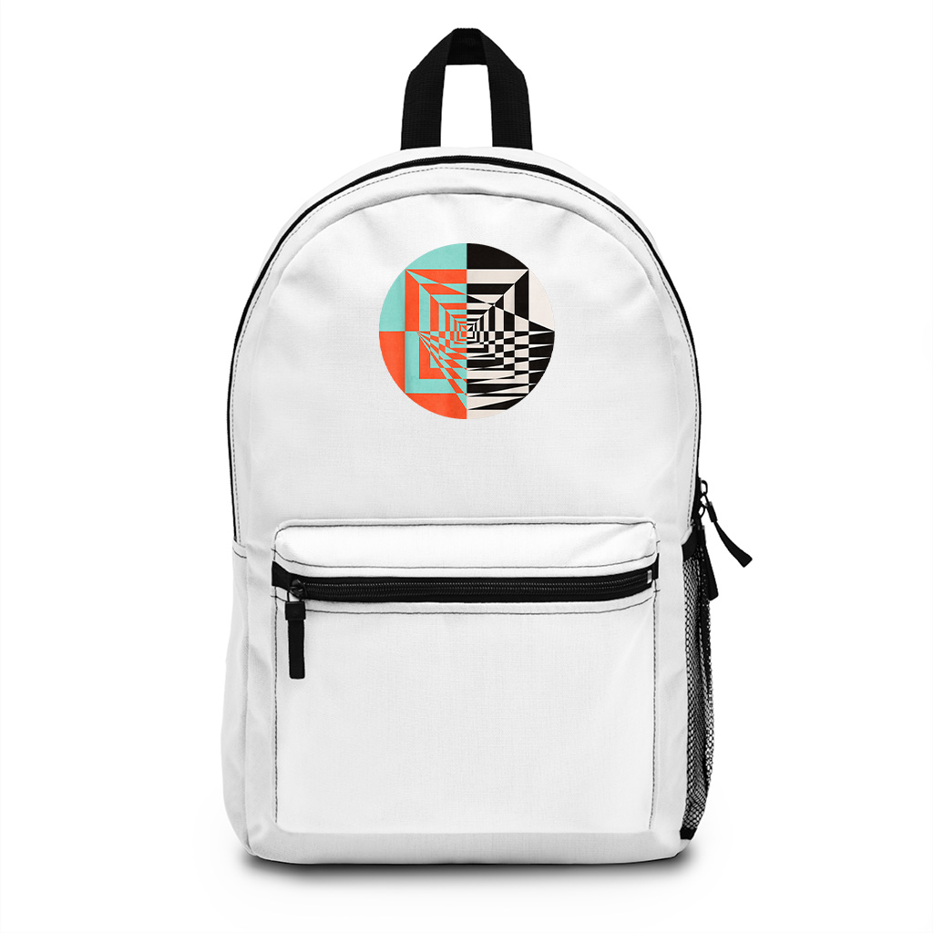 Circle Abstract Graphic Geometric Shapes Backpack