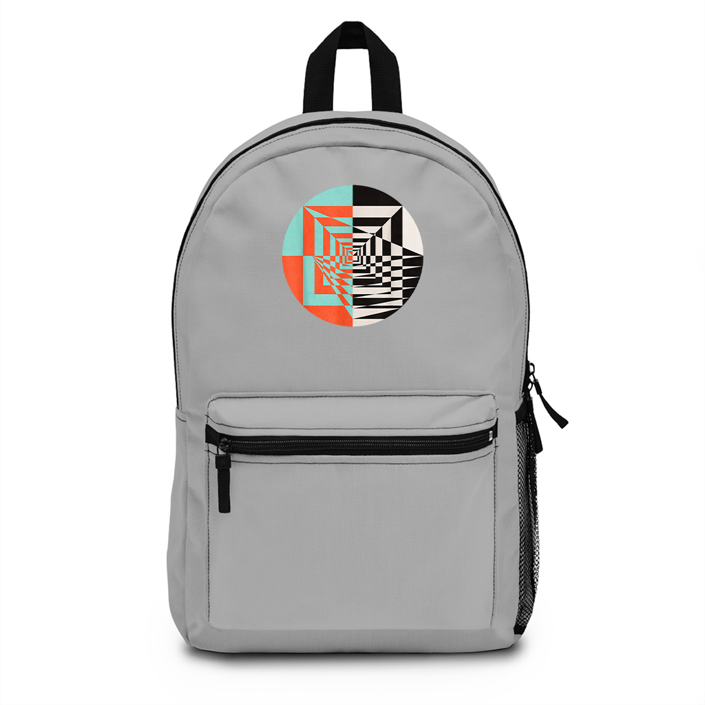 Circle Abstract Graphic Geometric Shapes Backpack - Image 5