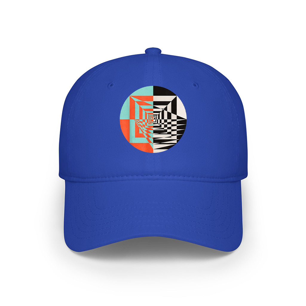 Circle Abstract Graphic Geometric Shapes Cap - Image 3
