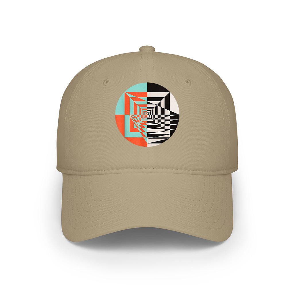 Circle Abstract Graphic Geometric Shapes Cap - Image 5