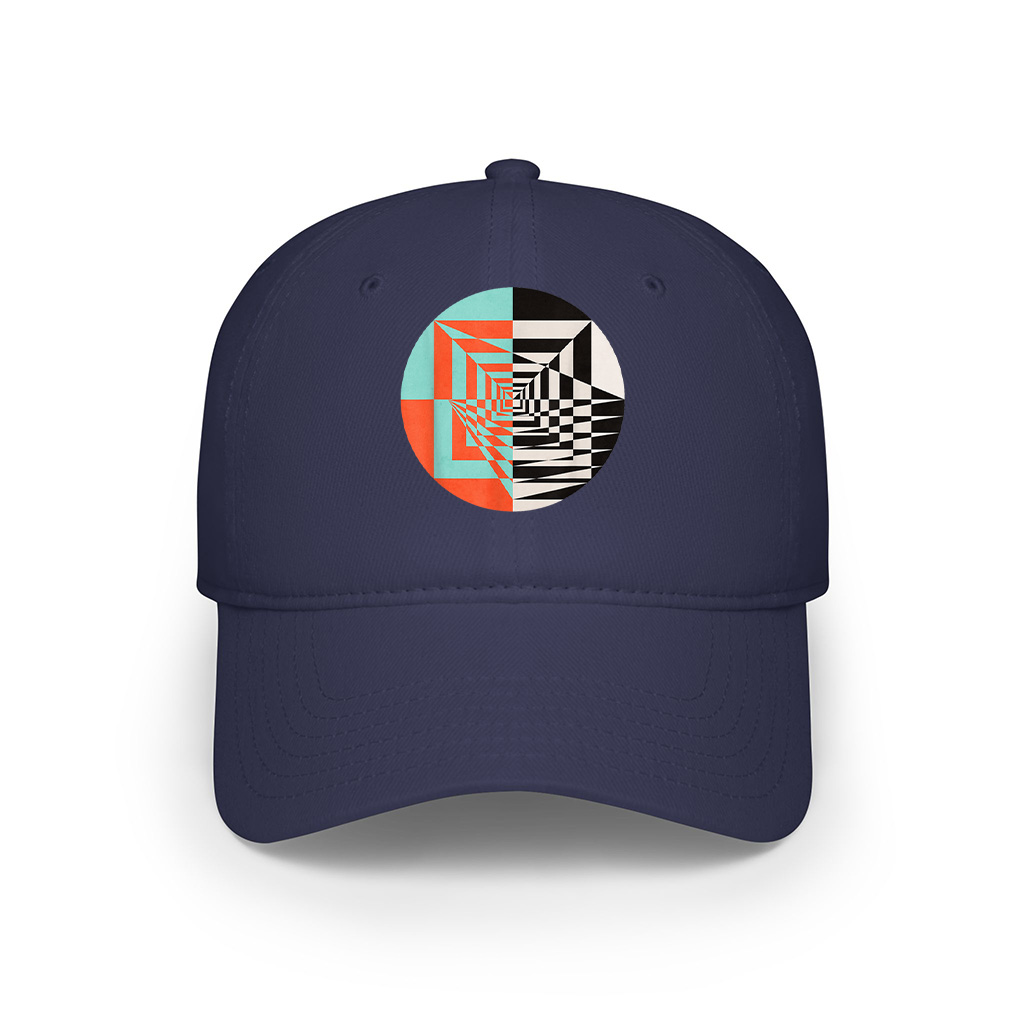 Circle Abstract Graphic Geometric Shapes Cap - Image 6