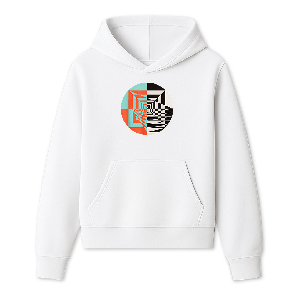 Circle Abstract Graphic Geometric Shapes Hoodie