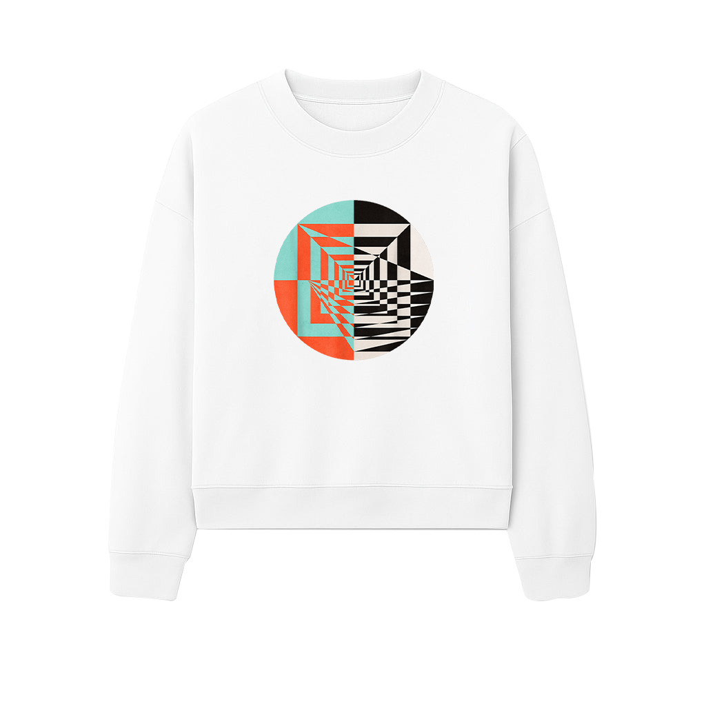 Circle Abstract Graphic Geometric Shapes Sweatshirts