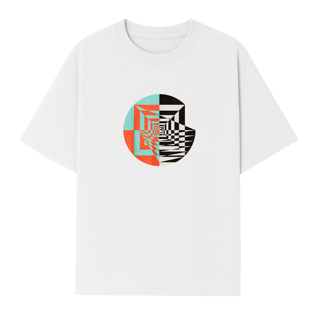 Circle Abstract Graphic Geometric Shapes T-Shirt