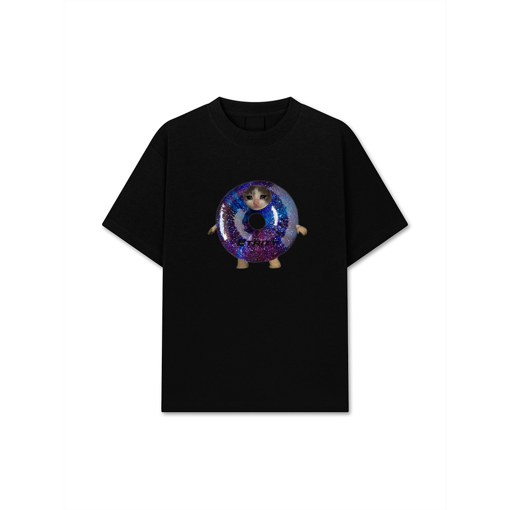 Classic Art Cat Animal Donut Classic Arts Lovely Fastfood Premium T-Shirt