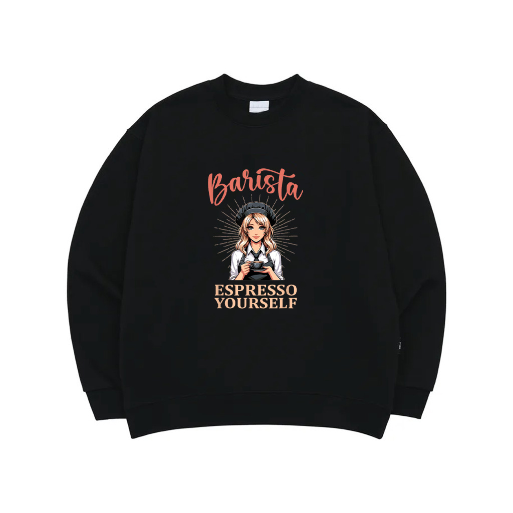 Classic Espresso Yourself Vintage Barista Coffee Lover Sweatshirt