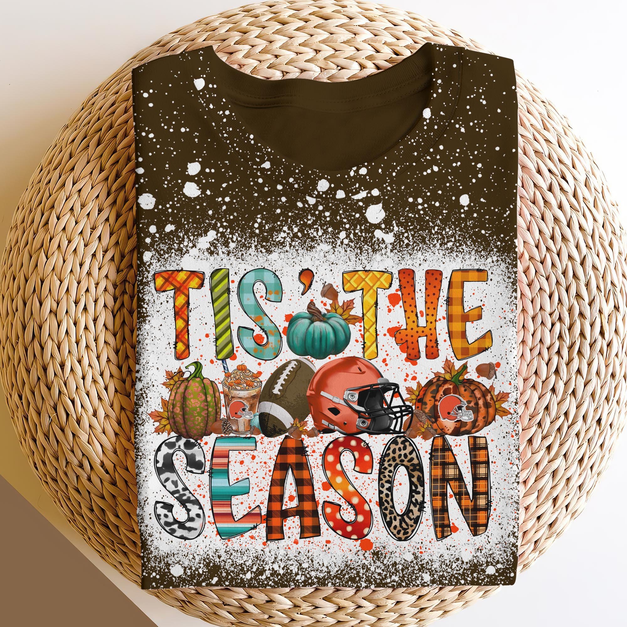 Cleveland Browns 3D Shirts, Tis The Season Shirts, Sport Shirts For Fan